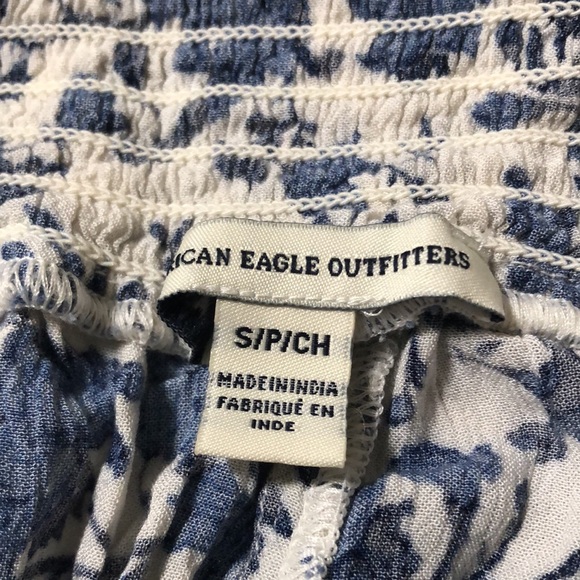 American Eagle Shorts Flowy Blue Floral Print SZ S - Picture 5 of 6